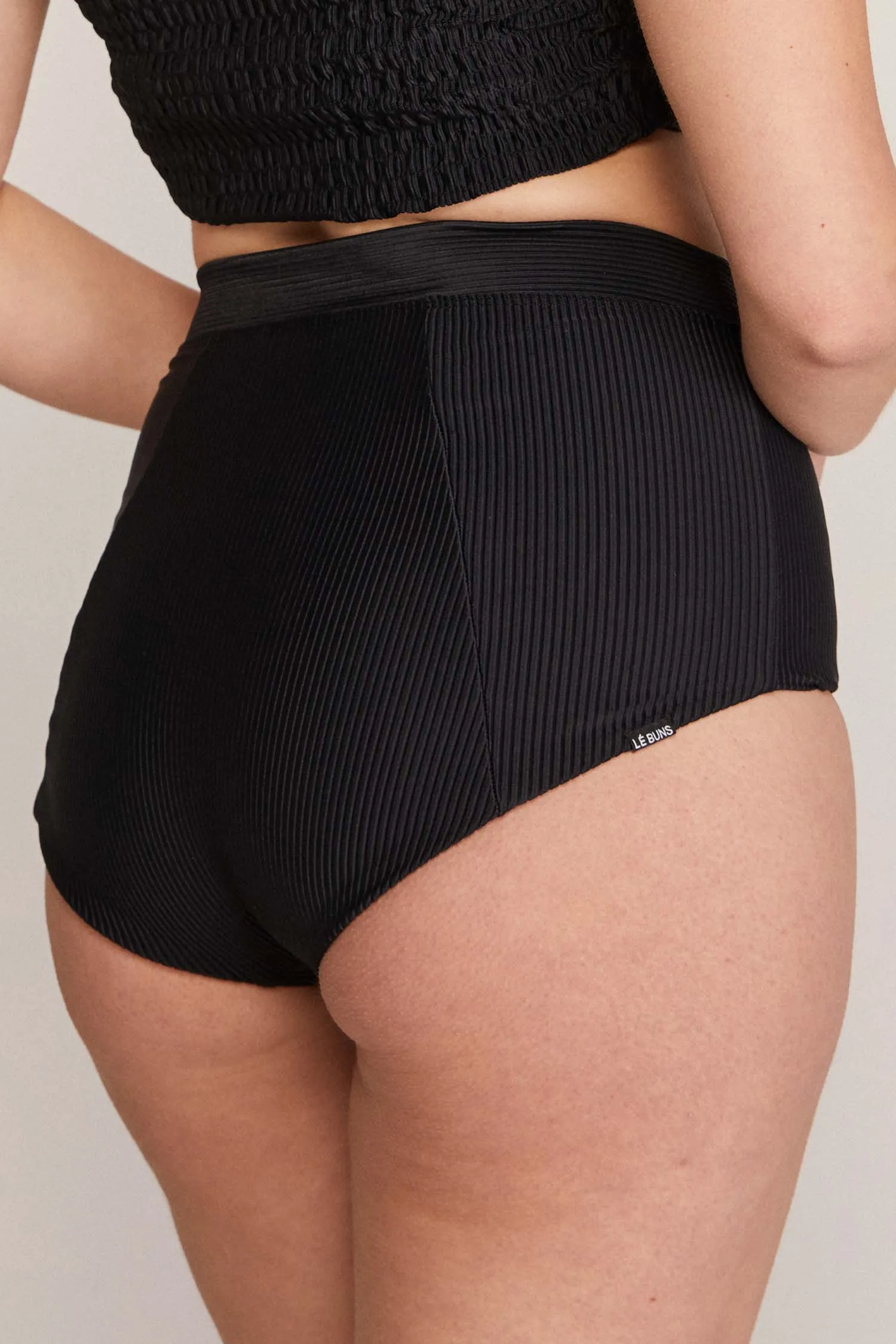 ZARI FULL CUT BIKINI PANT - BLACK