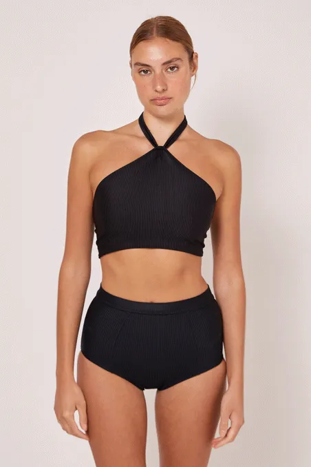 ZARI FULL CUT BIKINI PANT - BLACK