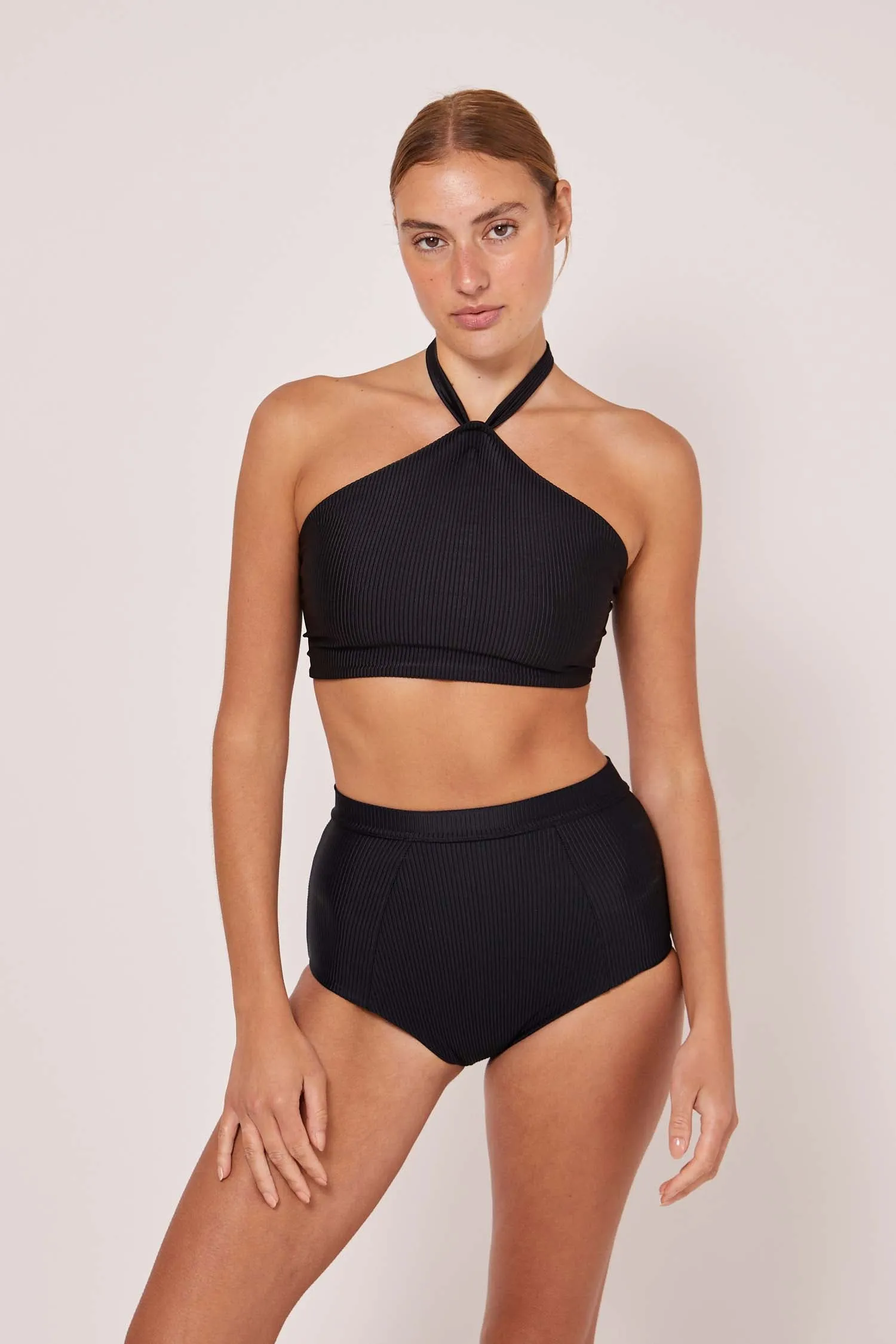 ZARI FULL CUT BIKINI PANT - BLACK