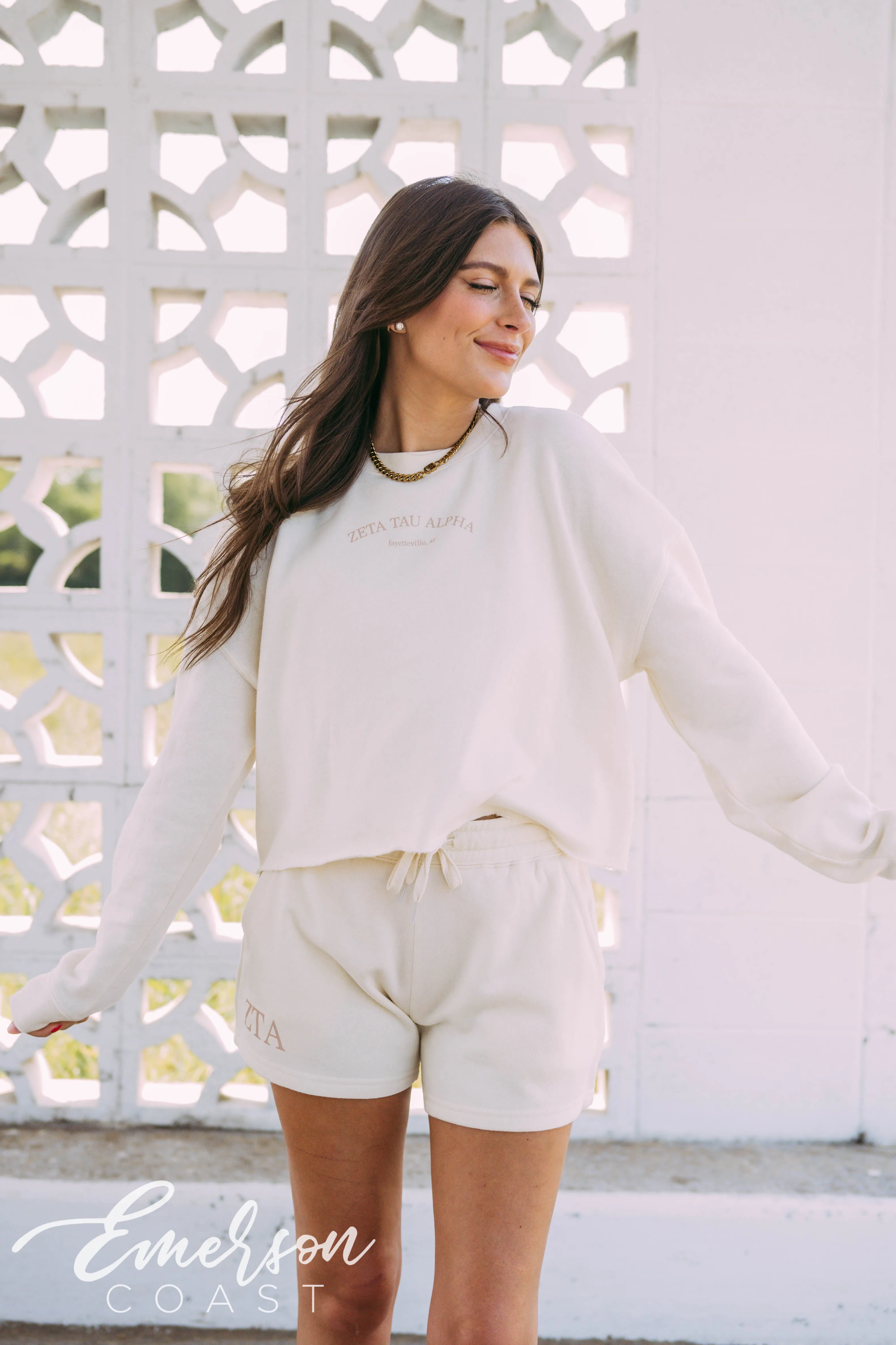 Zeta Tau Alpha Matching Ivory Set