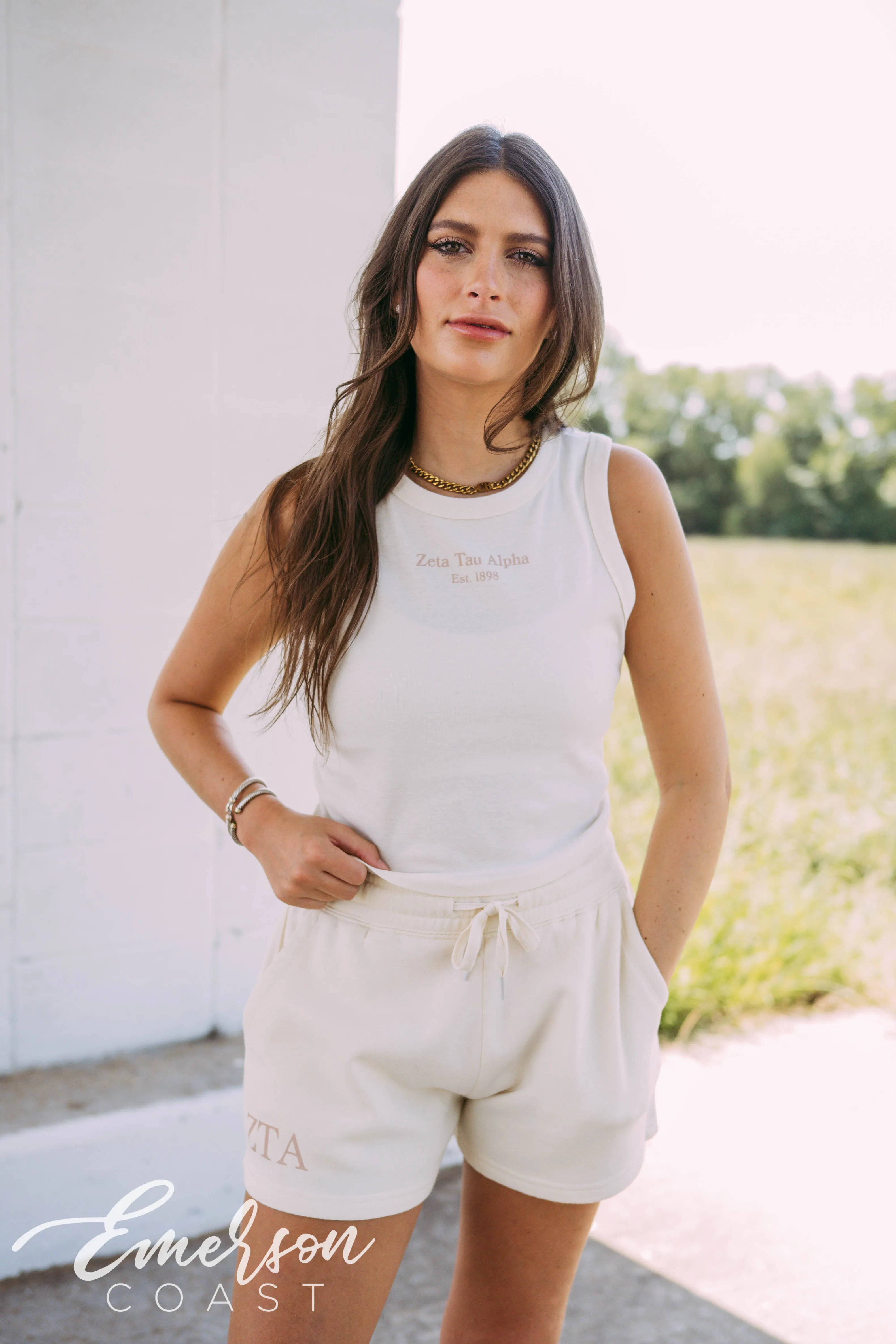 Zeta Tau Alpha Matching Ivory Set